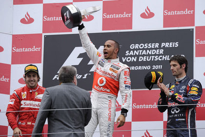 Almanya Grand Prix'sinde zafer Hamilton'ın