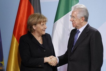 Merkel Monti ile görüştü