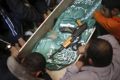 Hamas'ın askeri kanat lideri toprağa verildi