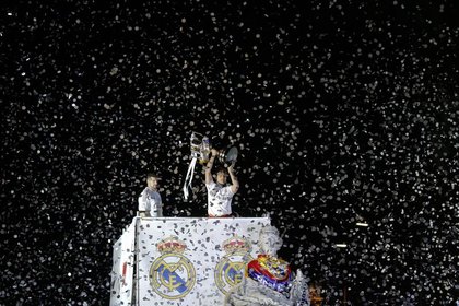 Real Madrid'de Kral Kupası kutlaması