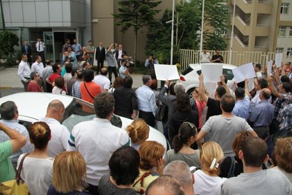 BDDK önünde protesto gösterisi