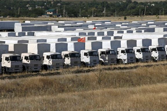Rus yardım konvoyu dağıtıma hazırlanıyor