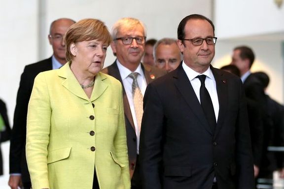 Merkel ve Hollande Avrupa'nın sanayi patronlarıyla buluştu