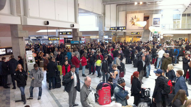Göteborg havalimanına bomba ihbarı yapıldı