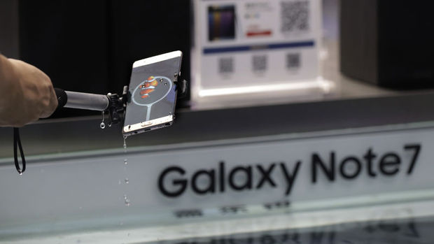 Samsung Galaxy Note 7 telefonların satışları durduruldu