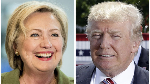 Clinton son ankete göre Trump'ın 5 puan önünde