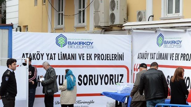 Ataköy Yat Limanı projesi için oylama