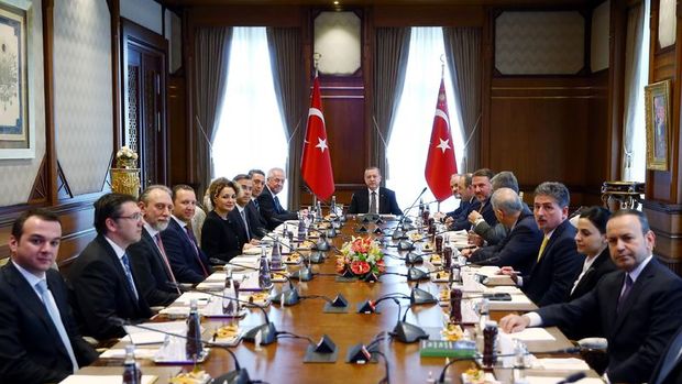 Cumhurbaşkanı Erdoğan TÜSİAD heyetini kabul etti