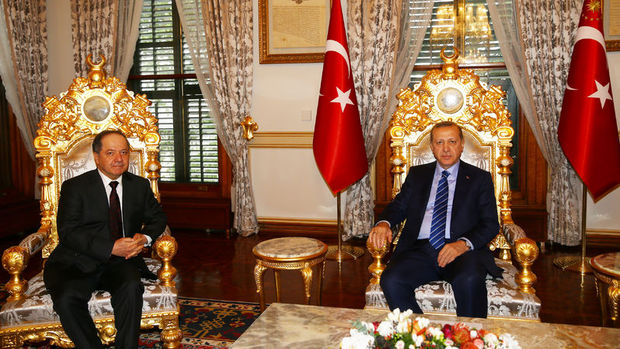 Erdoğan IKBY Başkanı Barzani'yi kabul etti
