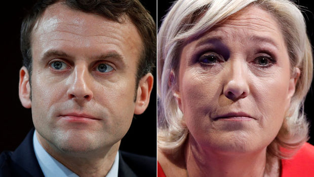 Fransa'da Le Pen ve Macron ikinci turda yarışacak