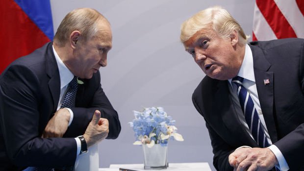 Trump Almanya'da Putin'le iki kez görüşmüş