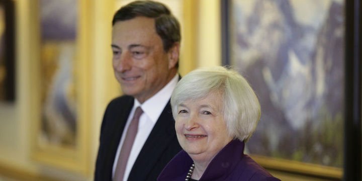Yellen ve Draghi Jackson Hole