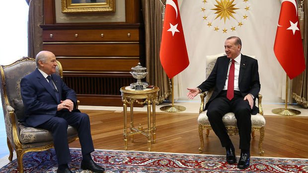 Cumhurbaşkanı Erdoğan Bahçeli ile görüştü
