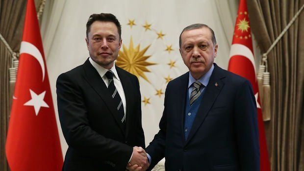 Erdoğan Musk ile teknolojide ortak çalışmaları görüştü