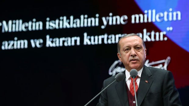 Erdoğan: Misak-ı Milli'mize yeniden sahip çıkmak zorundayız