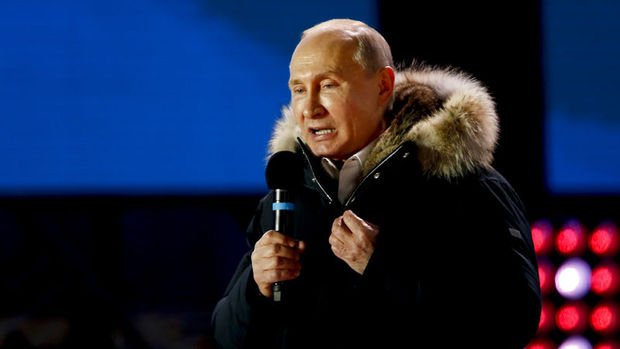 Rusya'da başkanlık seçimini Putin kazandı