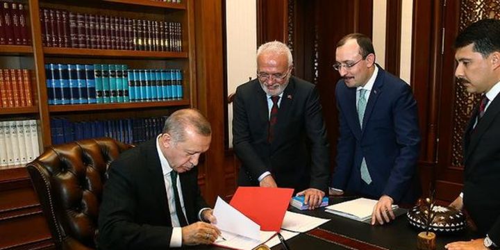 Erdoğan cumhurbaşkanı adaylığı muvafakatnamesini imzaladı