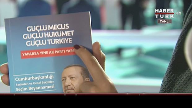 AK Parti'nin seçim beyannamesi açıklanıyor