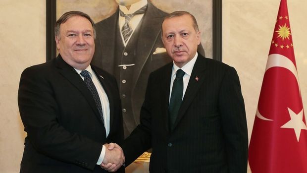 Cumhurbaşkanı Erdoğan ABD Dışişleri Bakanı Pompeo ile görüştü