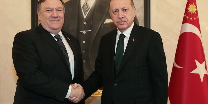 Cumhurbaşkanı Erdoğan ABD Dışişleri Bakanı Pompeo ile görüştü