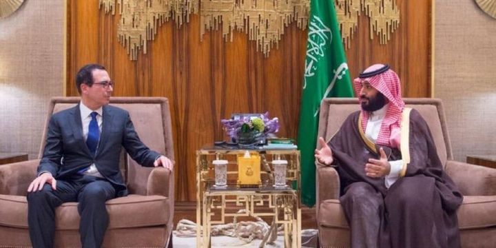 ABD Hazine Bakanı Mnuchin Veliaht Prens Selman ile görüştü