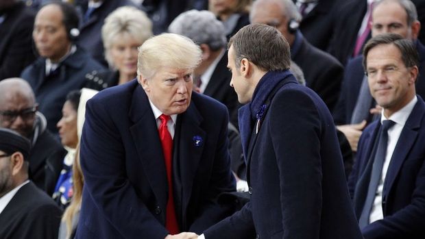 Macron Trump'ın eleştirilerine yanıt verdi 