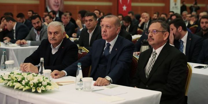 Cumhurbaşkanı Erdoğan, Yıldırım ve Özhaseki ile görüştü