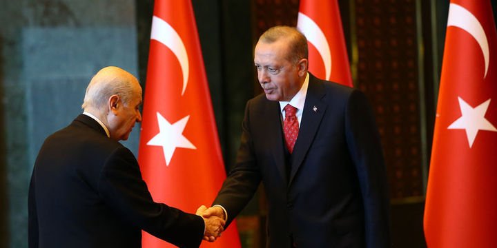 Cumhurbaşkanı Erdoğan ile Bahçeli görüşmesi sona erdi