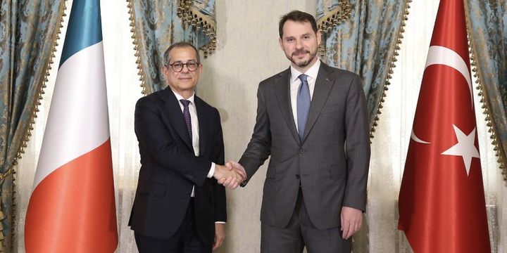 Bakan Albayrak, İtalya Ekonomi ve Maliye Bakanı Tria ile görüştü