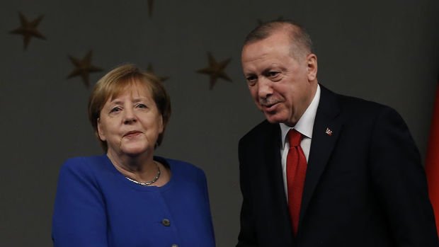 Cumhurbaşkanı Erdoğan Merkel'le görüştü