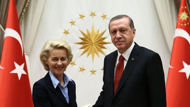 Cumhurbaşkanı Erdoğan, AB Komisyonu Başkanı von der Leyen ile görüştü
