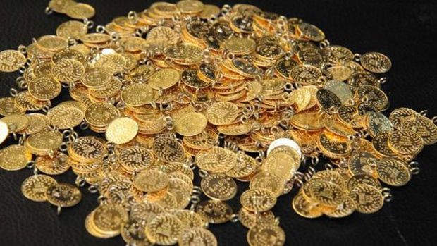 Gram altın güçlü yükselişinin ardından 483 lira seviyelerinde