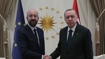 Erdoğan, AB Konseyi Başkanı Michel ile görüştü