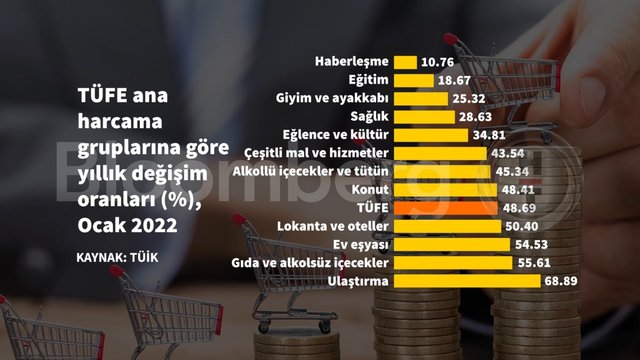 9 grafikte 20 yılın zirvesine çıkan Ocak enflasyonu