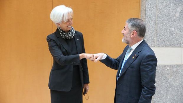 Bakan Nebati, Lagarde ile görüştü