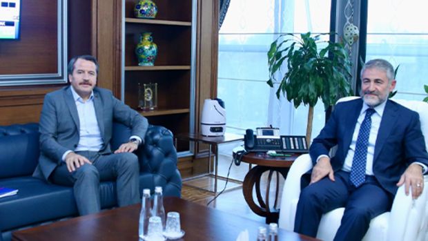 Bakan Nebati, Memur-Sen Genel Başkanı Yalçın'ı kabul etti
