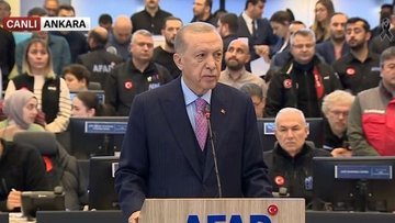Erdoğan: 9 bin personel arama-kurtarma çalışmalarını sürd...