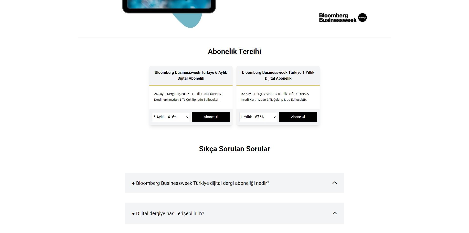Bloomberg Businessweek Türkiye Abone Olma ve Promosyon Kodu Kullanma Rehberi