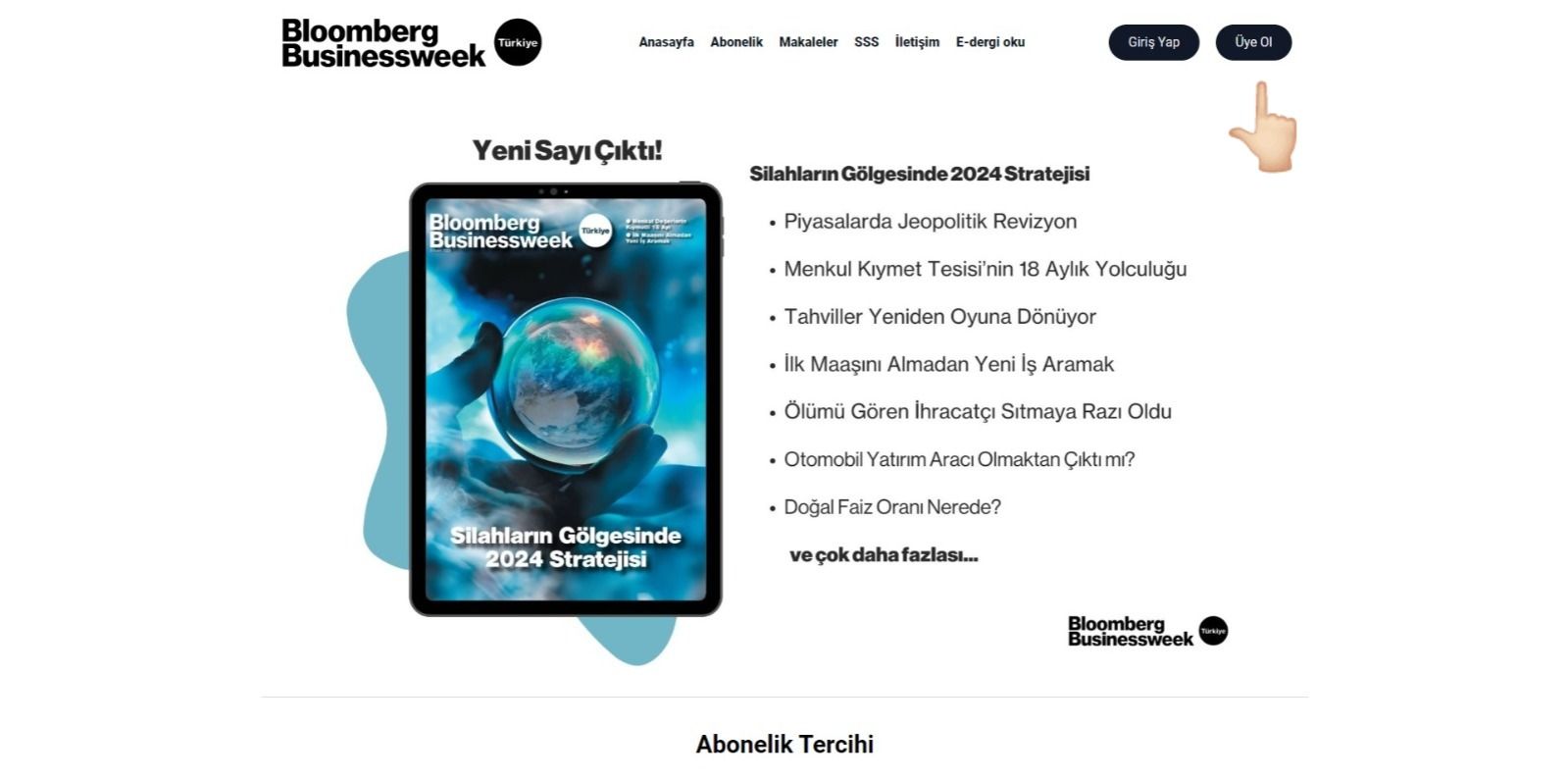 Bloomberg Businessweek Türkiye Abone Olma ve Promosyon Kodu Kullanma Rehberi