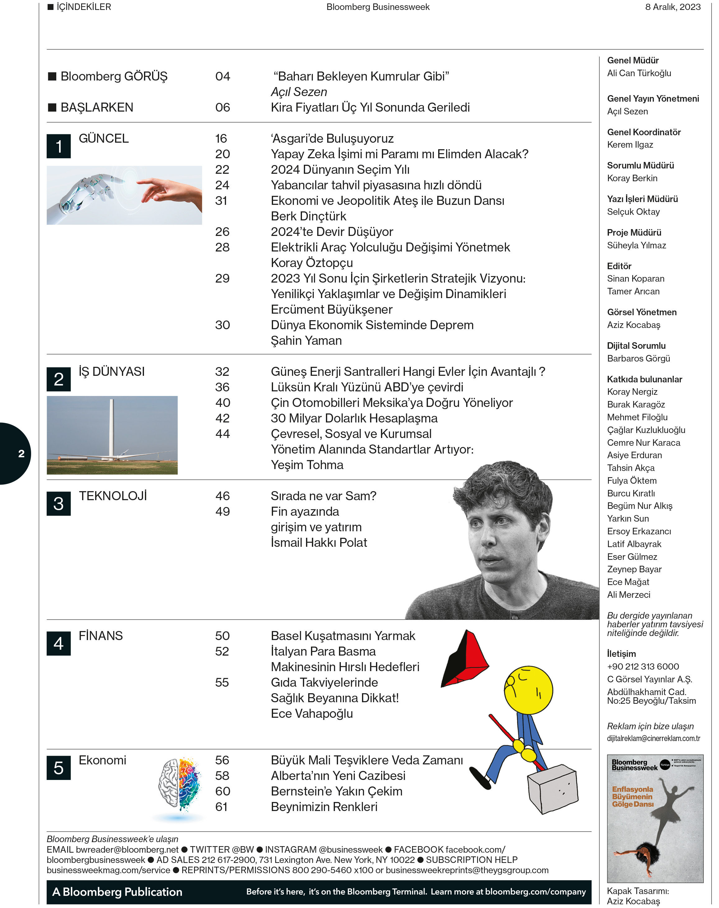 Bloomberg Businessweek Türkiye'nin 8. Sayısı Yayında!