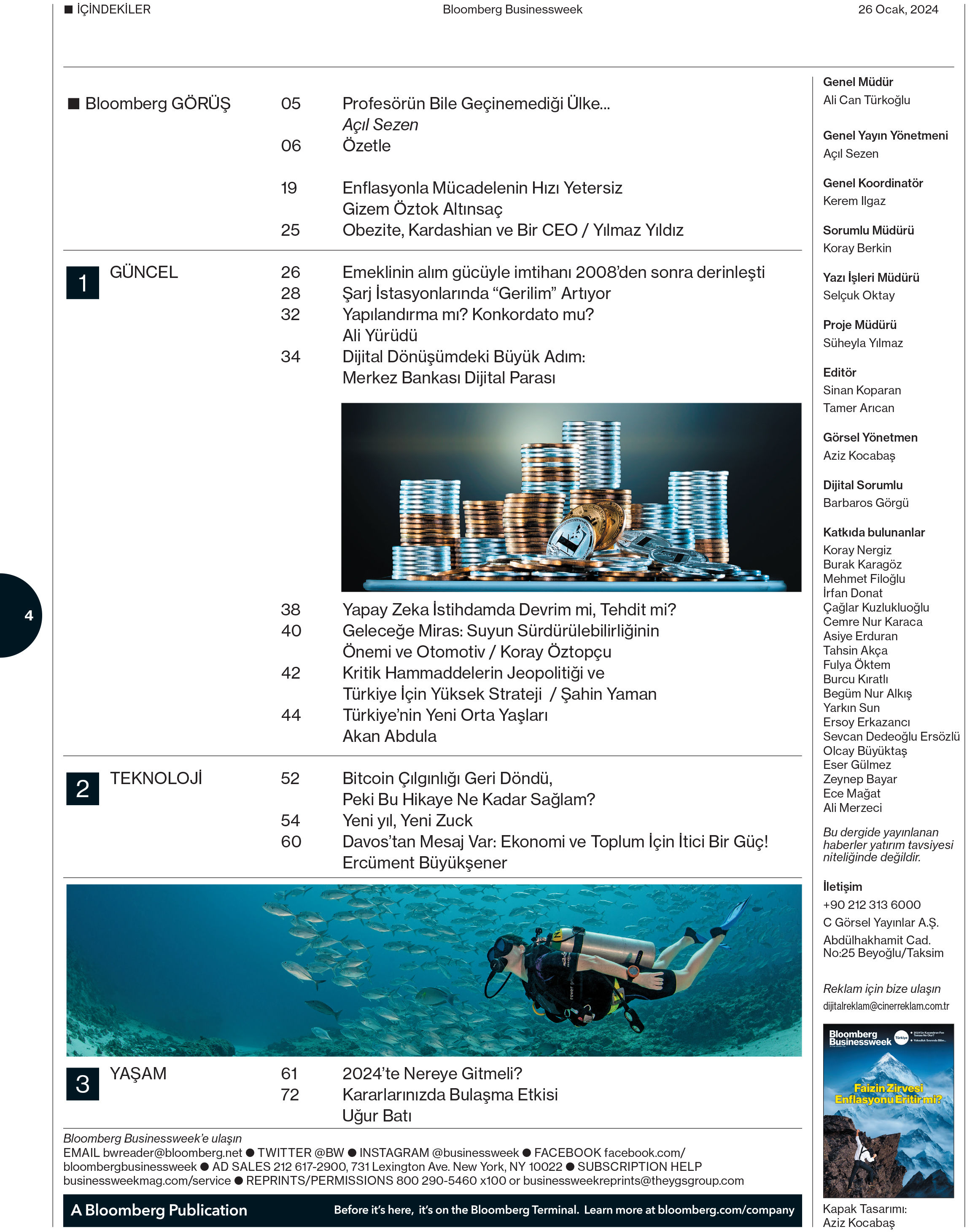 Bloomberg Businessweek Türkiye'nin 15. Sayısı Yayında!