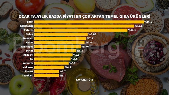 Grafikler Ocak ayı enflasyonu