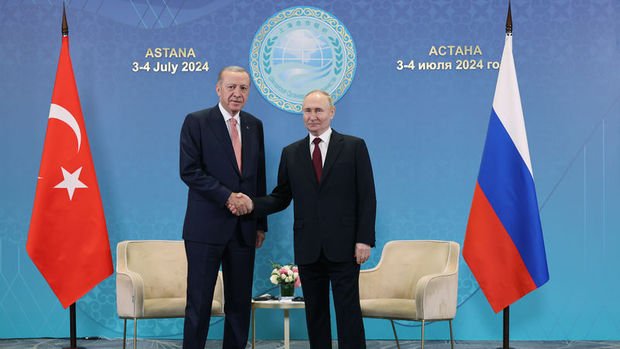 Erdoğan ile Putin Astana'da görüştü