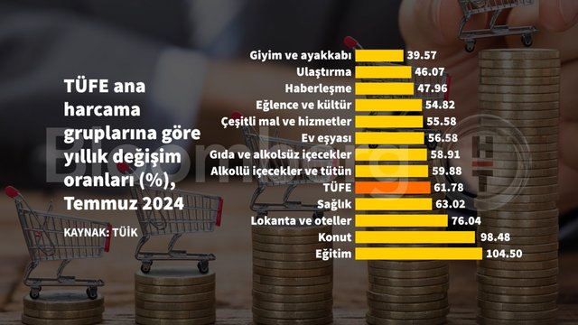 Grafiklerle Temmuz ayı enflasyonu