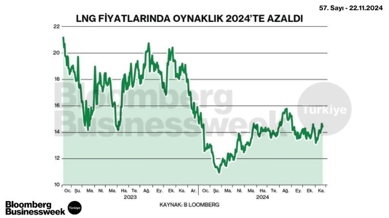 LNG Fiyatlarında Oynaklık 2024'te Azaldı