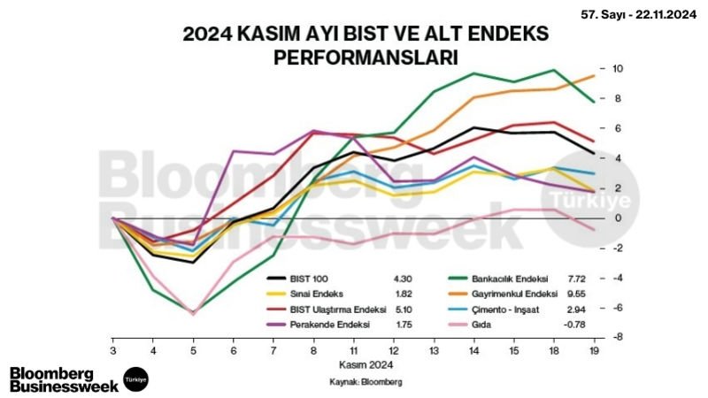 2024 Kasım Ayı BIST ve Alt Endeks Performansları