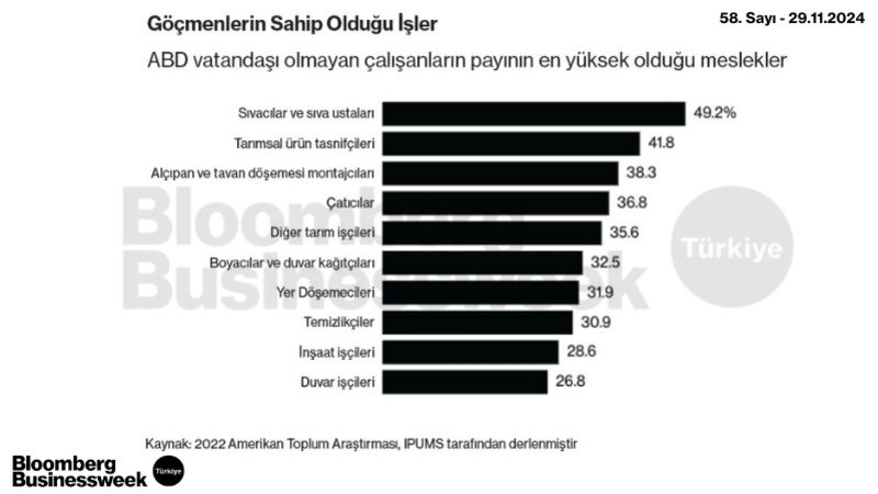 Göçmenlerin Sahip Olduğu İşler