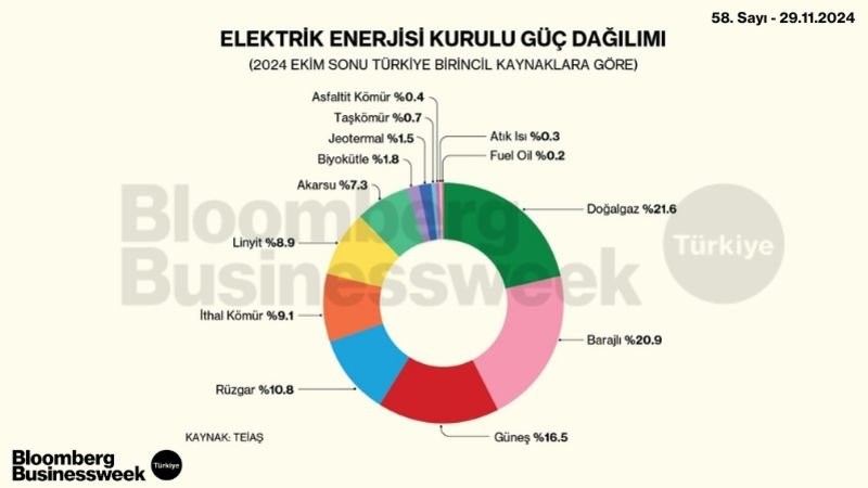 Elektrik Enerjisi Kurulu Güç Dağılımı