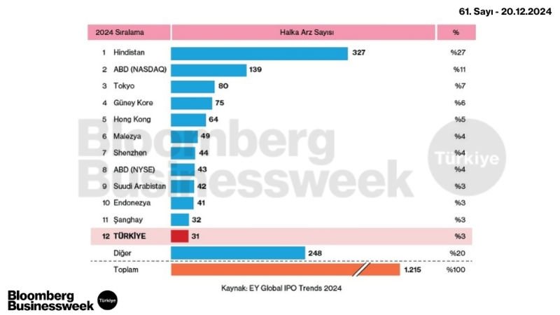 Piyasalarda Halka Arz Verileri