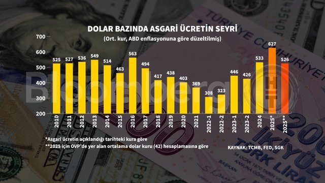 Asgari ücret ile ilgili grafikler